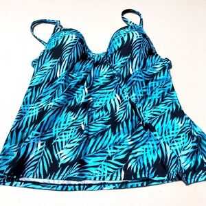 Leilani Women’s Swimsuit Bathing Suit Tankini Bikini Top L 12